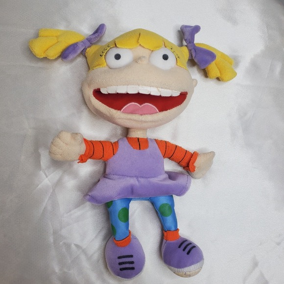 The Unbranded Brand Other - Angelica Rugrats Classic Plush Doll HTF With open Mouth And Teeth 12"